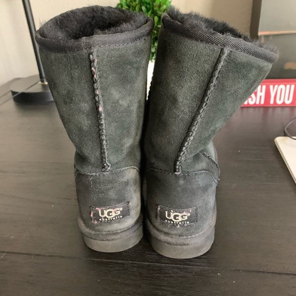 UGG Black Classic Short Boots - Picture 1 of 4